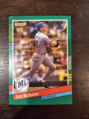 1991 Donruss - #509 Jay Buhner Seattle Mariners  - Image 1 of 2
