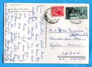 1959 P.AEREA CAMPIDOGLIO £.100 + SIRACUSANA £.35 per il VIETNAM ! (273438) - Bild 1 von 2