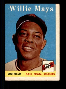 1958 Topps #5 Willie Mays - VG-EX - Foto 1 di 2