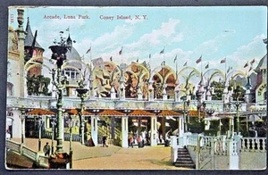 Brooklyn NY Coney Island Luna Park Arcade by I Stern FREE SHIPPING - Picture 1 of 2