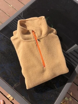 Pacsun Fleece Sweatshirt Mens Tan 1/4 Zip Pullover Sz L - Image 1 of 4