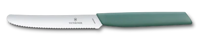 Victorinox - Cuchillo de tomate dentado 11 cm suizo moderno - verde salvia - 6.9006,11 W43 Foto 1 de 4