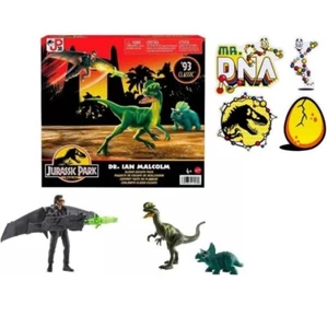 Jurassic Park Dr Ian Malcolm Glider Escape Pack JP30 '93 Classic 2022 Mattel 3PK - Picture 1 of 4