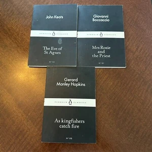 Penguin Little Black Classics Lot - Keats Hopkins Boccaccio (3 Books) - Picture 1 of 2
