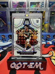 Scoot Henderson TRUE Rookie /25 White Prizm 2023-24 Panini Mosaic - Picture 1 of 3
