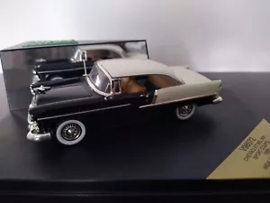 CHEVROLET BEL AIR SPORT COUPÉ 1955 INDIA IVORY/BLACK 1/43 VITESSE V98072 - Picture 1 of 4