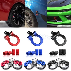 Set Tow Hook+Tire Valve Stem Caps+Release Fasteners Fit Chevrolet Camaro 2016-24 - Picture 1 of 16