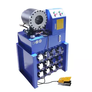 4KW Automatical Hydraulic Pipe Swaging Hose Crimping Machines Industrial 31.5Mpa - Picture 1 of 13