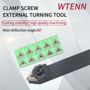 WTENN 1616H16 16mm CNC Lathe External Turning Tool Holder + 10Pcs TNMG331 - Picture 1 of 4