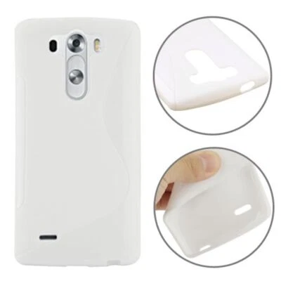 Custodia TPU Case Bumper S-Line Per Telefono LG G3 Mini Bianca Nuova - Immagine 1 di 4
