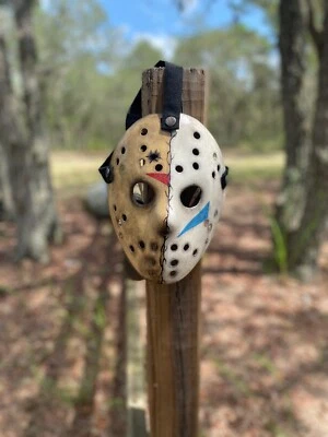 Part 5 Part 6 Mash up custom hand painted Jason inspired mask - Image 1 of 4