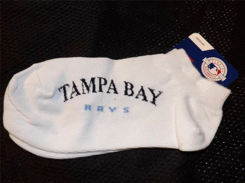 NEW Tampa Bay Rays Womens M Medium Socks Mens 5-10  Womens 6-11 Cover