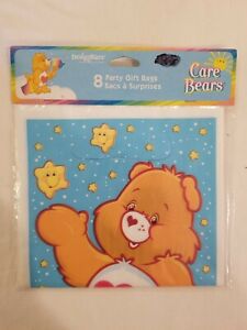 CARE BEARS RAINBOW FAVOR BAGS (8) Birthday Party Supplies  DESIGN WARE FREE S/H