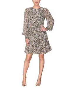 RACHEL Rachel Roy Womens Nash Ditsy Floral-Print Dress - 6 - Multicolor - Picture 1 of 2