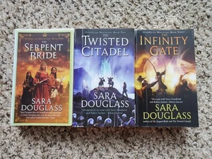 DarkGlass Mountain Set Serpent Bride Twisted Citadel Infinity Gate Sara Douglass - Picture 1 of 4