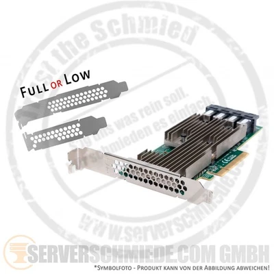 LSI Broadcom Original 9305-16i IT-Mode 4x SFF-8643 12G SAS HBA PCIe Controller - Bild 1 von 4
