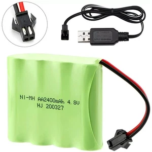 4.8V 2400mAh NI-MH AA Rechargeable Battery Pack for RC Truck Cars Vehicles - Picture 1 of 14