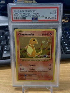 2016 POKEMON XY EVOLUTIONS COSMOS-TOYS R US #9 CHARMANDER-HOLO PSA 9 - Picture 1 of 4