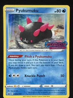 Pyukumuku - (Prerelease) SWSH169 SWSH: Sword & Shield Promo Cards Holo - Image 1 of 2