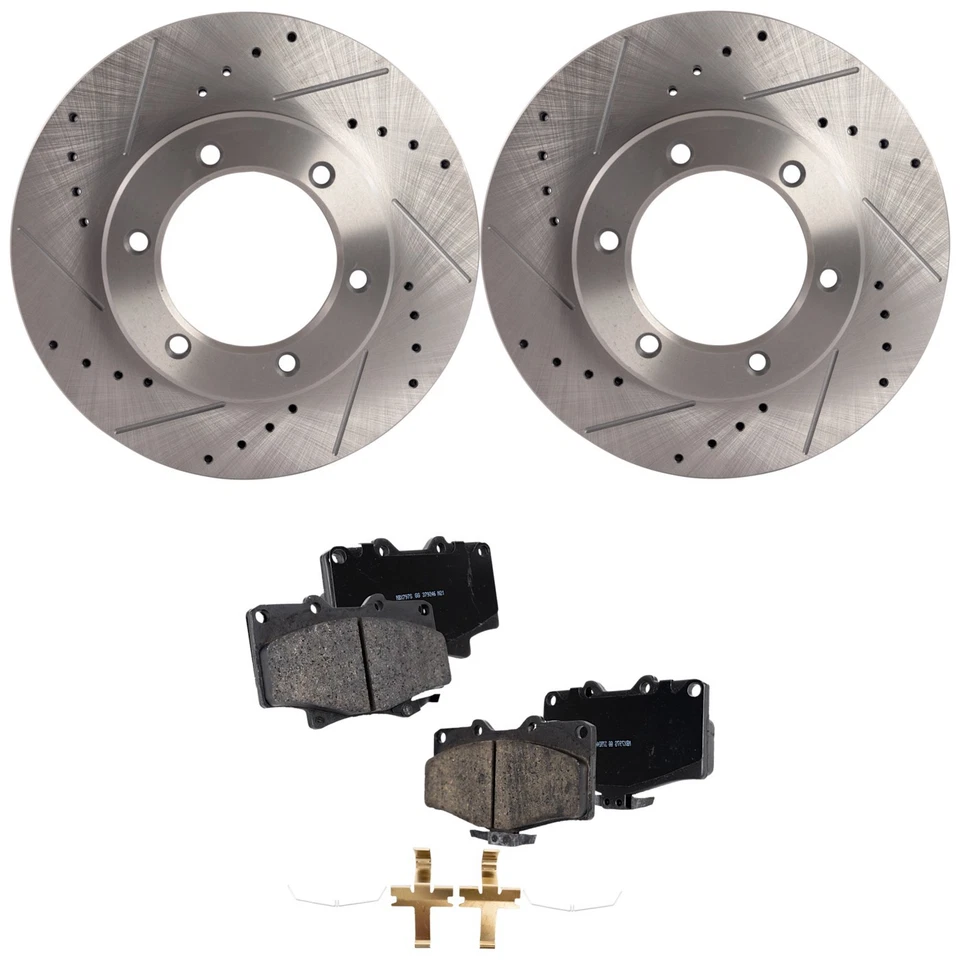 Kit de rotores y pastillas de disco de freno delantero para 4 corredores Toyota T100 4Runner 92-94, 96 Foto 1 de 4