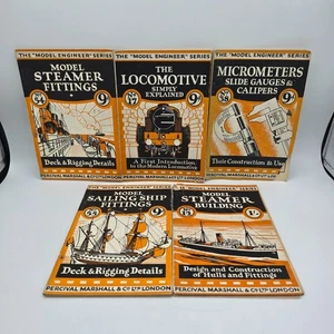 Model Engineer Series 5 Book Lot Percival Marshall Vintage Steam & Shipbuilding - Picture 1 of 21
