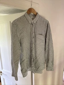 Acne Studios Isherwood Striped Shirt Classic Fit Size 54 - Picture 1 of 16