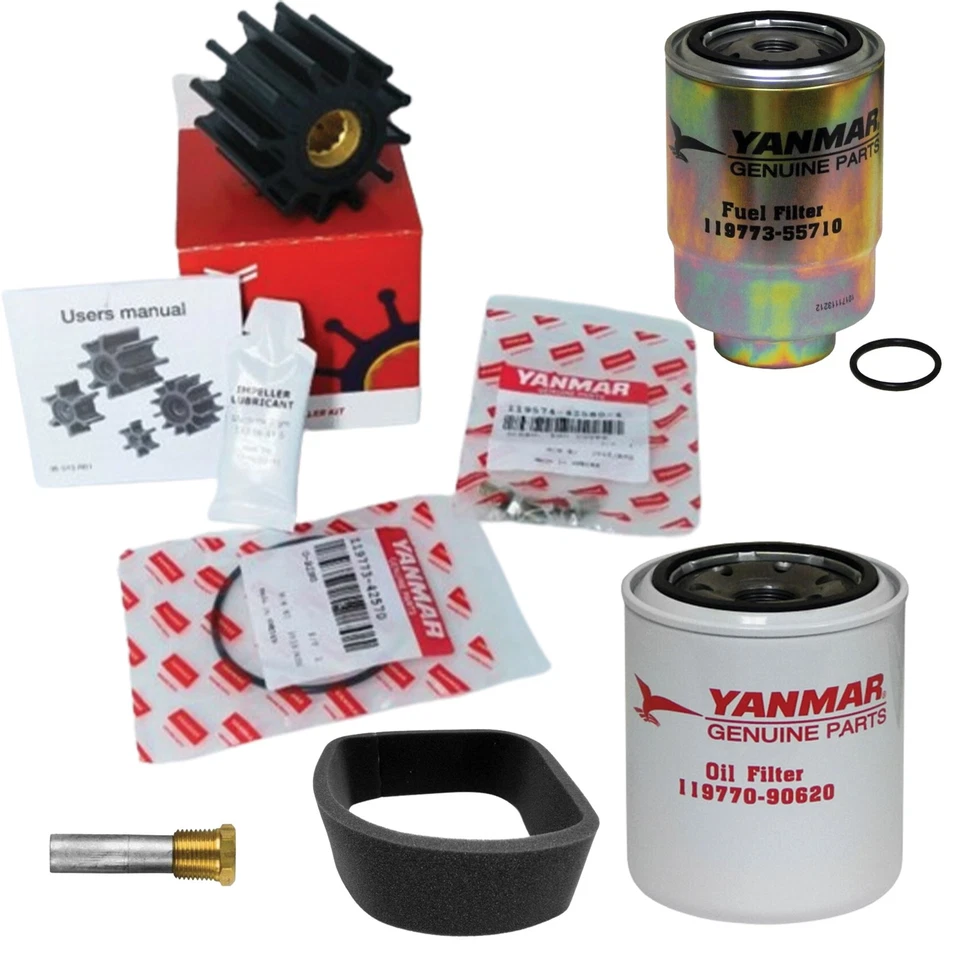 Kit de mantenimiento original Yanmar 6LP 119773-55710 119770-90620 119773-42640 Foto 1 de 1