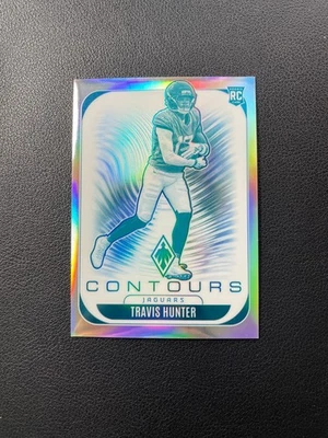 2025 Panini Phoenix Football Travis Hunter Rc Rookie Contours BJWMS - Image 1 of 4