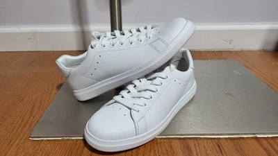 NEW TORY BURCH WOMEN'S HOWELL COURT WHITE LEATHER SHOE SNEAKER SIZE 6.5 M - Image 1 of 4