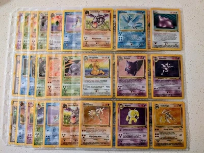 1999 Pokemon TCG WOTC Master Fossil Set 62/62 100% Complete Gengar Dragonite! - Image 1 of 4