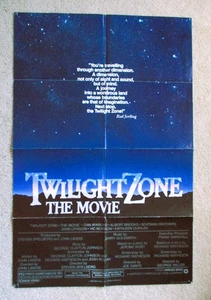 TWILIGHT ZONE THE MOVIE ORIGINAL 1983 1SHT POSTER FLD SPIELBERG ALVIN ART VG-EX - Picture 1 of 6