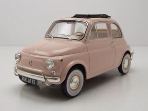 Fiat 500 L 1968 Rosa Con Imballaggio Originale Modellino 1:18 Norev - Foto 1 di 9