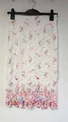 Quiz Ladies Floral Print Crochet Lace Skirt UK 10 LN001 AA 07 - Image 1 of 3