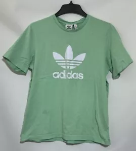 Adidas Classics Trefoil T-shirt Size Large Short Sleeve Mint Green - Picture 1 of 8