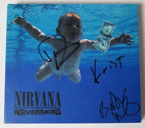 CD autógrafo firmado por NIRVANA "Nevermind" por 3 JSA - Imagen 1 de 7