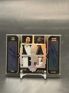 2006 UD Black Mike Bibby Antawn Jamison Quad Patch Auto /15 Kings Wizards - Picture 1 of 2