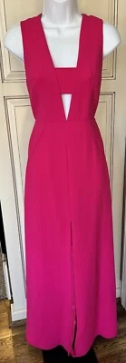 Jill Jill Stuart Womens Sleeveless High Slit Cutouts Gown Pink Size 4 Worn Once - Image 1 of 4