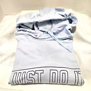 NWT Nike Therma Dri-Fit Women's Hoodie - Size L - Light Blue - "72 - Just Do It" - Picture 1 of 7
