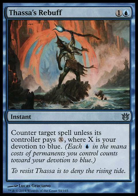 Magic the Gathering MTG Thassa's Rebuff (54) Born of the Gods   LP - Image 1 of 1