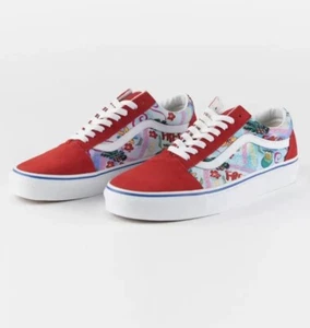 Vans Old Skool UA Shoes  Mens Size 10 Red White Skate Low Top Fresh Sneakers - Picture 1 of 13