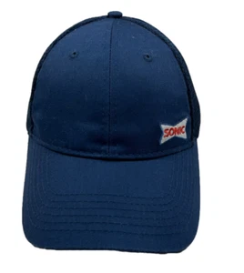 Sonic Drive In  Snapback Hat Cap Trucker Blue 2021 Employee Worker - Picture 1 of 9