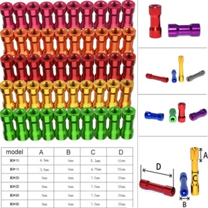 10x M3 10/15/20/25/30mm Alloy Standoff Spacer Column For FPV RC Drone Spare Part - Picture 1 of 23