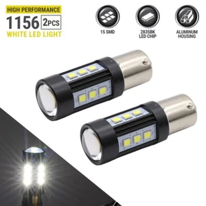 2x 1156 LED White Light Bulbs for Reverse/Back Up Light Bulbs - Imagen 1 de 6