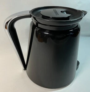Keurig 32 Ounce Coffee Pot Carafe 2.0 Replacement Black Silver - Picture 1 of 7