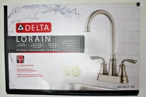 Delta Lorain Two Handle Bar Prep Faucet Stainless 28716LF-SS #8u9 - Picture 1 of 6