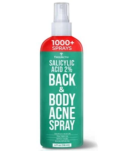 TreeActiv Body Acne Treatment Spray Salicylic Acid Spray Back Acne Spray 4 fl oz - Picture 1 of 11