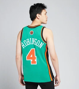 Camiseta deportiva Mitchell Ness Knicks 2007 ROBINSON VERDE 🍊 TEMPORADA St. Patrick's Swingman - Imagen 1 de 11