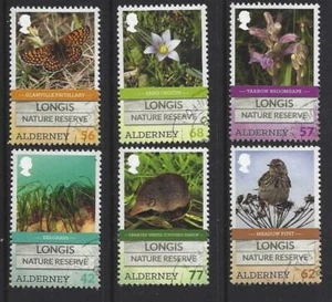 ALDERNEY 2016 LONGIS NATURE RESERVE SET OF 6 FINE USED - Picture 1 of 1