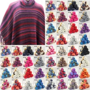 Sale Lot 6 Ballsx 50gr New Knitting Yarn Chunky Colorful Hand Wool Wrap Scarves - Picture 1 of 33