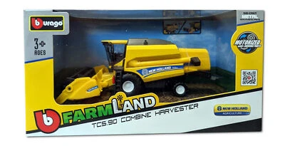 Bburago 18-31721 - New Holland Trebbiatrice TC5.90 per Cereali (Giallo) - Immagine 1 di 2